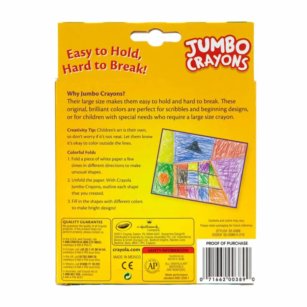 Crayola® Jumbo Easy Grasp Crayons, 8ct.