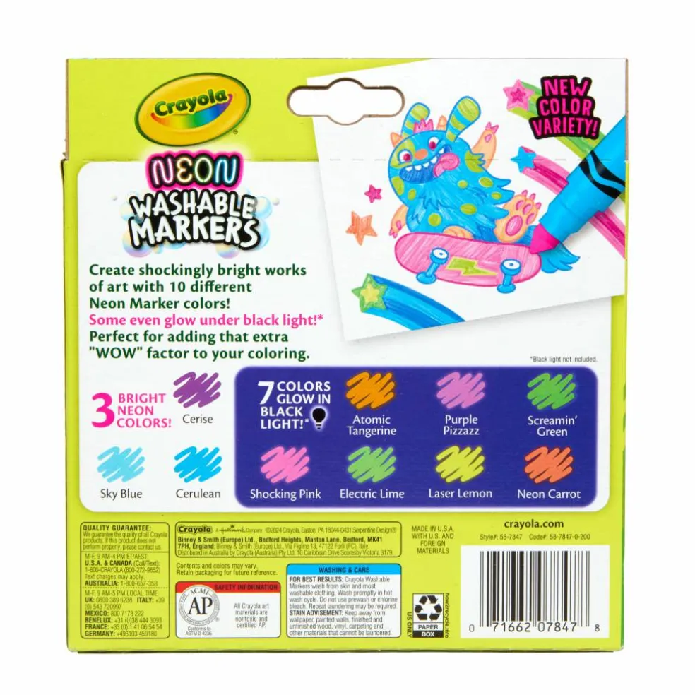 Crayola® Neon 10 Color Marker Set
