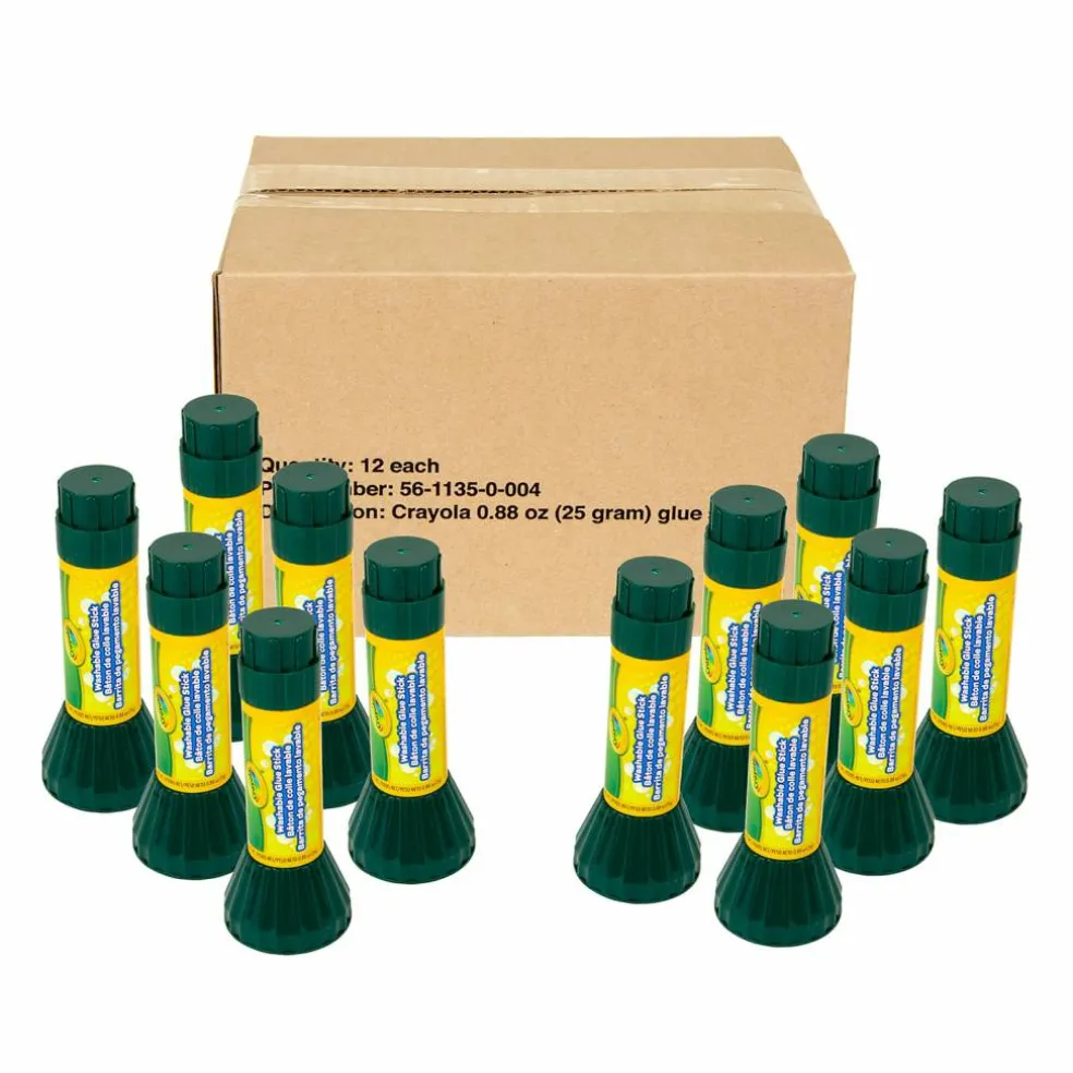 Crayola® 0.88oz. Washable Glue Sticks, 24ct.