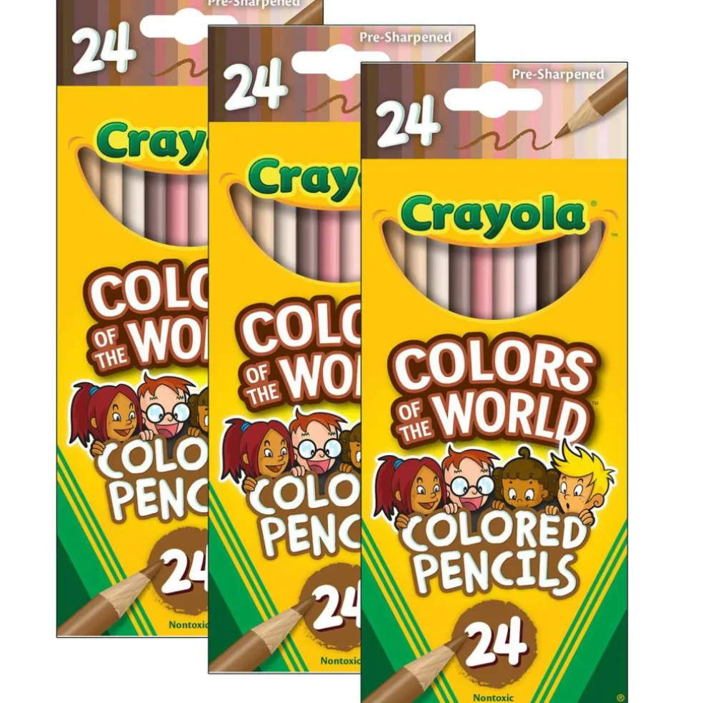 Crayola® 3 Pack Colors of the World Colored Pencils, 24ct.
