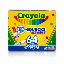 Crayola® Pip-Squeaks™ Skinnies™ Washable Markers, 64 Count