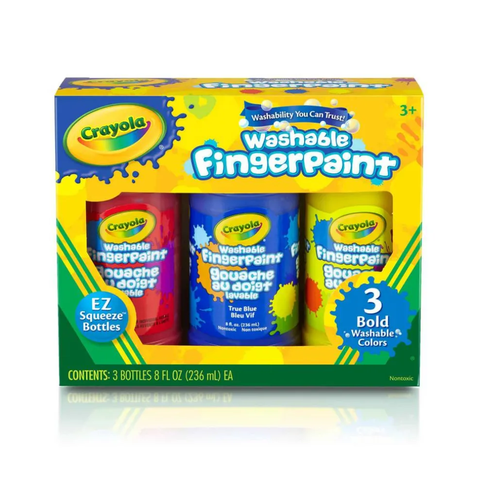 Crayola Primary Colors Washable Fingerpaints, 3ct.