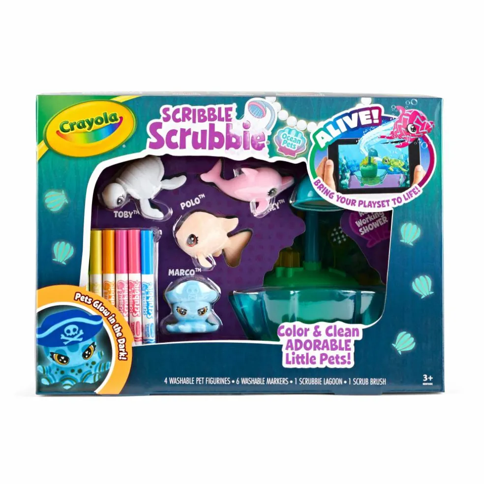 Crayola® Scribble Scrubbie Ocean Pets Glow Lagoon Playset