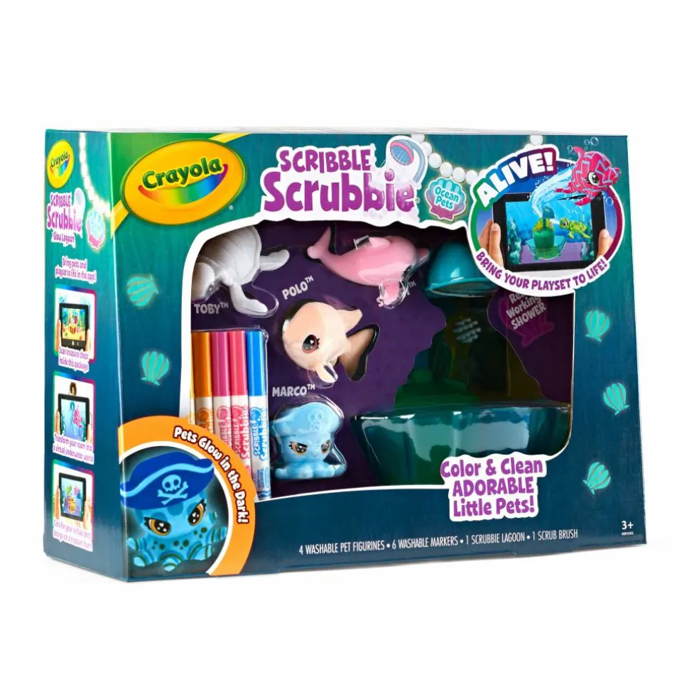 Crayola® Scribble Scrubbie Ocean Pets Glow Lagoon Playset