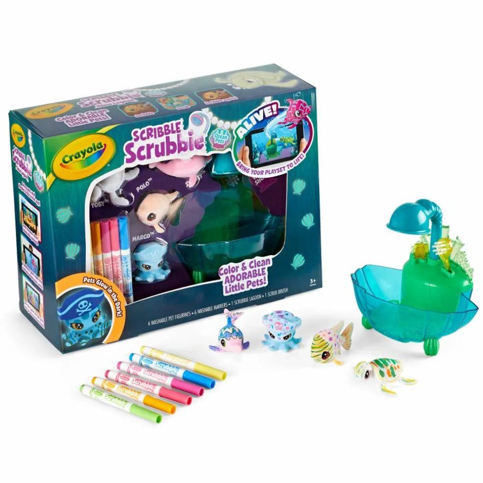 Crayola® Scribble Scrubbie Ocean Pets Glow Lagoon Playset