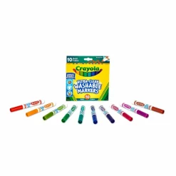 Crayola® Ultra-Clean Broad Line Bold Markers, 10 Count