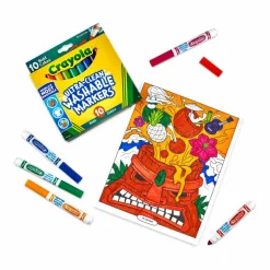 Crayola® Ultra-Clean Broad Line Bold Markers, 10 Count