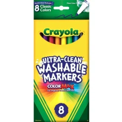 Crayola® Washable™ Classic 8 Color Fine Line Marker Set