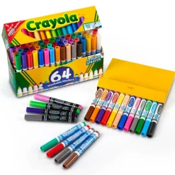Crayola® Washable 64 Color Broad Line Markers