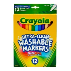 Crayola® Washable™ 12 Color Fine Line Marker Set