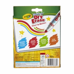 Crayola® Washable Dry Erase™ Chisel Tip Markers, 10ct.