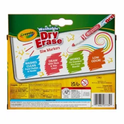 Crayola® Washable Dry Erase™ Slim Markers, 10ct.