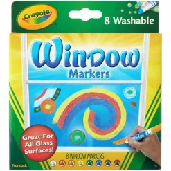 Crayola Washable Window Markers, 8ct.