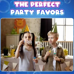 Crayon Bubbles 3.25 Inch, 24 Pack, Colorful Bubble Bottles for Kids Party Favors & Classroom Rewards