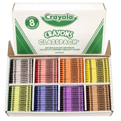 Crayon Classpack®, Regular Size, 8 Colors, Pack of 800