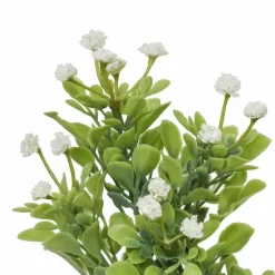 19" Cream Baby's Breath & Boxwood Bush by Ashland®