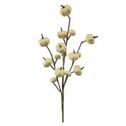 12" Cream Mini Pumpkin Pick by Ashland®