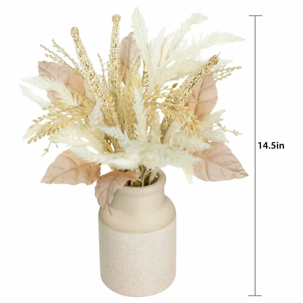 15" Cream Pampas Real Touch Premade Arrangement by Ashland®