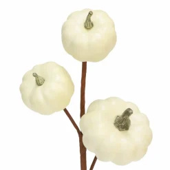 11" Cream Pumpkin Pick by Ashland®