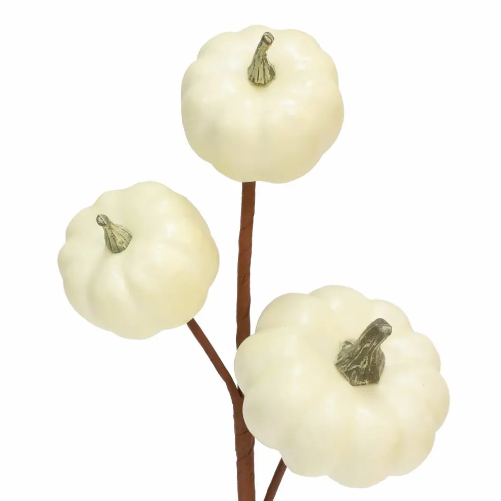 11" Cream Pumpkin Pick by Ashland®