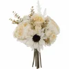 12" Cream Ranunculus & Sunflower Mix Real Touch Bundle by Ashland®