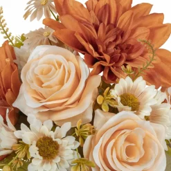 15" Cream Rose & Tan Dahlia Mix Bush by Ashland®