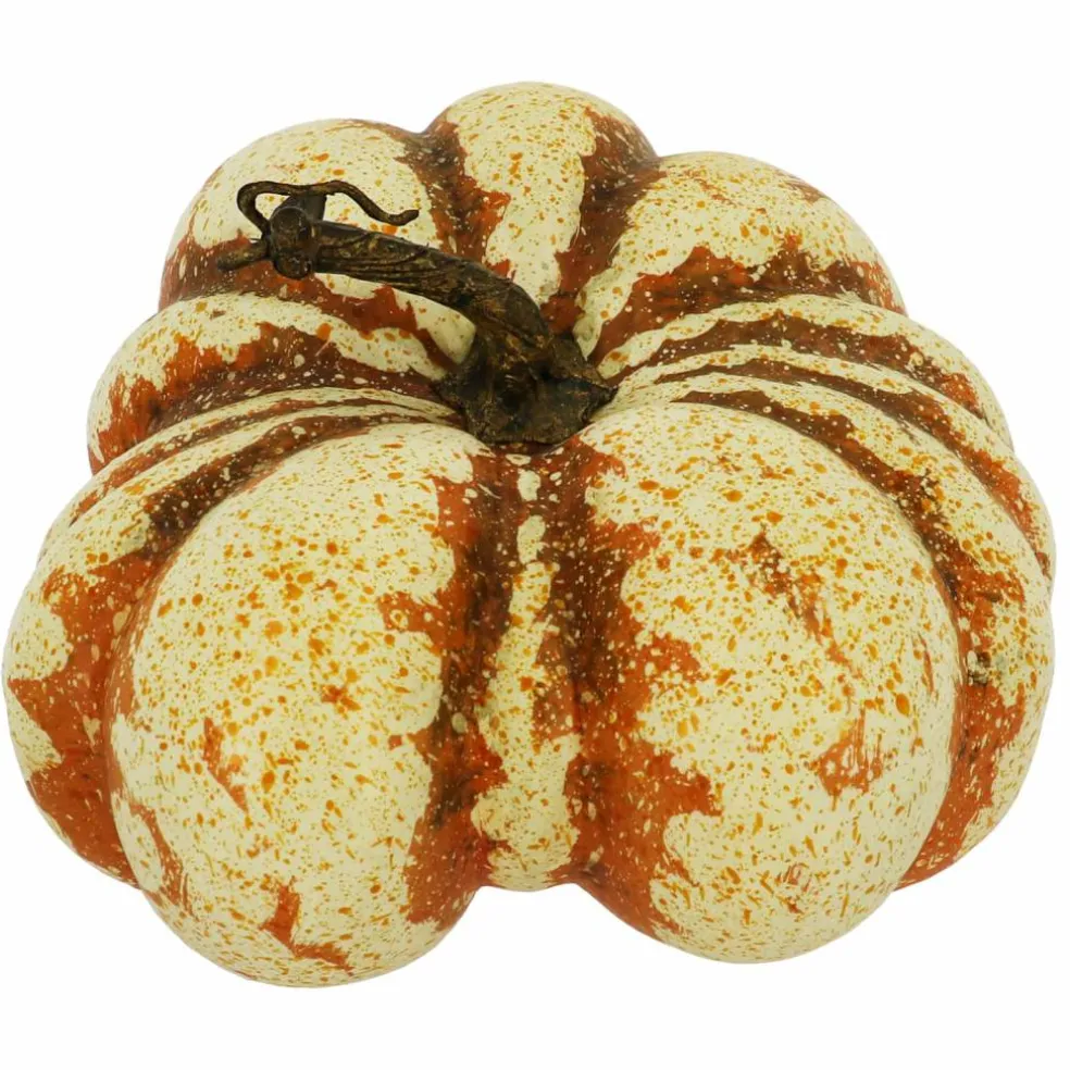 9" Cream & Speckled Orange Decorative Pumpkin by Ashland®