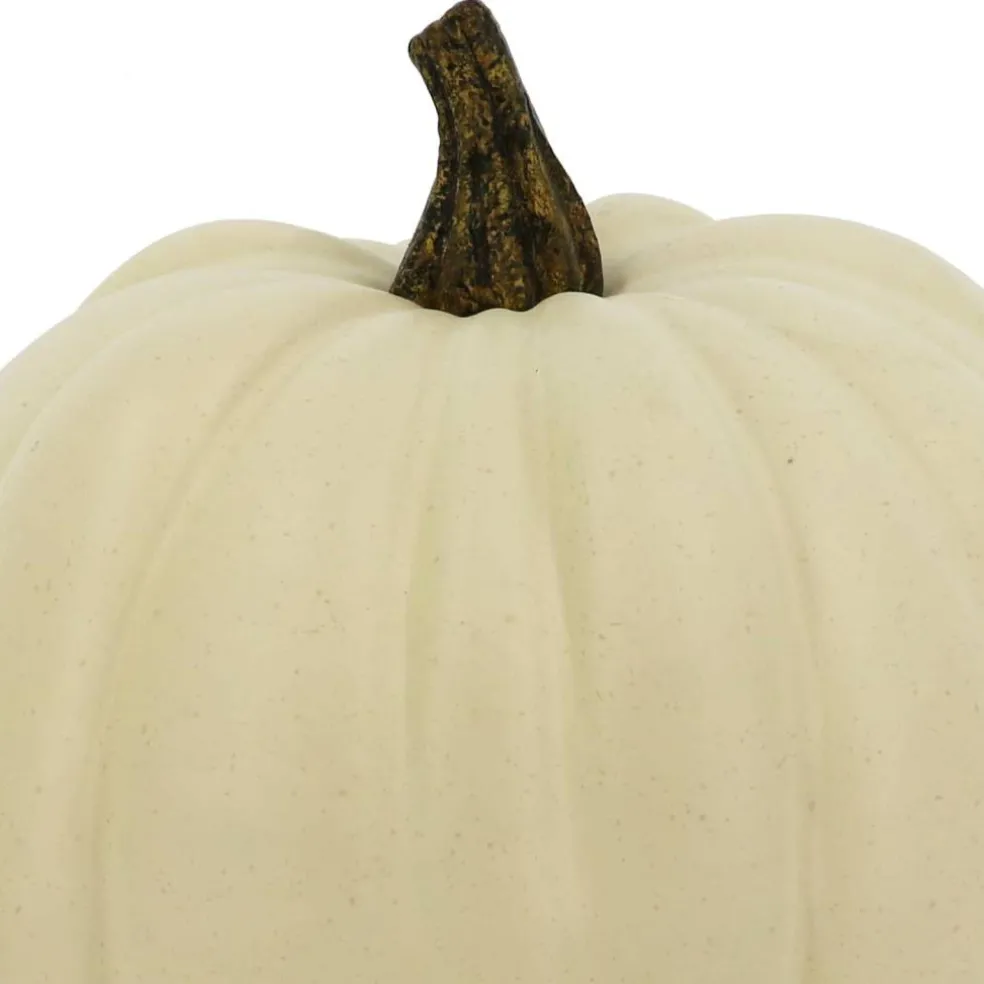 10" Cream Stackable Decorative Pumpkin by Ashland®