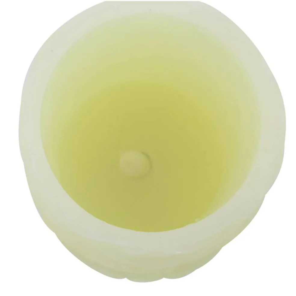 Cream Traditional Resin Flameless Candle Set