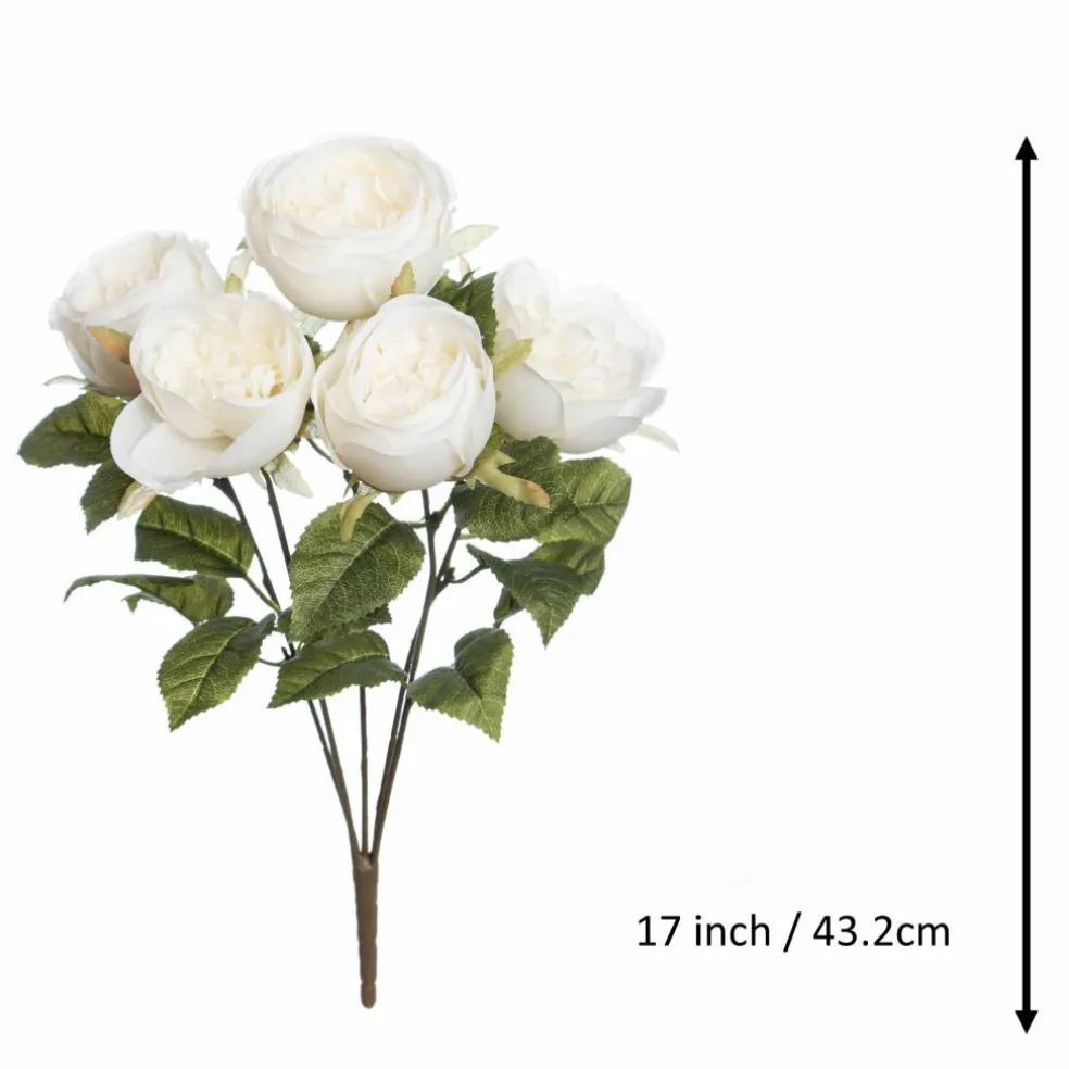 17" Cream Water Resistant Rose Bush by Ashland®