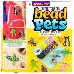 Create Your Own Bead Pets by Horizon Group Usa, Includes Over 600 Pony Beads, 6 Key Rings, Storage Box & Much More