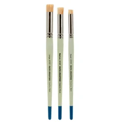 Creative Mark Pastel Smoothies - Paintbrush for Pastel Blending Bristle & Nylon Hair for Blending on Rough Surfaces Short Handle Lacquered Wood Handles