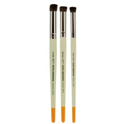 Creative Mark Pastel Smoothies - Paintbrush for Pastel Blending Bristle & Nylon Hair for Blending on Rough Surfaces Short Handle Lacquered Wood Handles