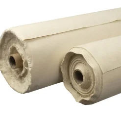 Creative Mark Unprimed Cotton Duck Deluxe Canvas Roll - 7 ounce Single Fill Roll - 52" x 30 Yards - Uniform Medium Texture - Economy Cotton Sheeting - Bulk Un-stretched Duck Canvas Fabric for Artists