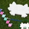 Creative Roots Axolotl Stepping Stone Kit, 7-Inch Paintable Ceramic Stepping Stone, Includes 6 Acrylic Paints, Kids Crafts, Ages 8+