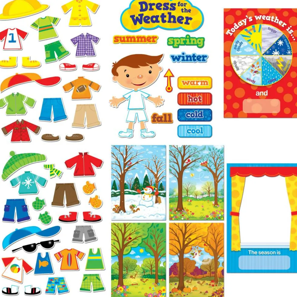 Creative Teaching Press® Bulletin Board Set, Dress for the Weather