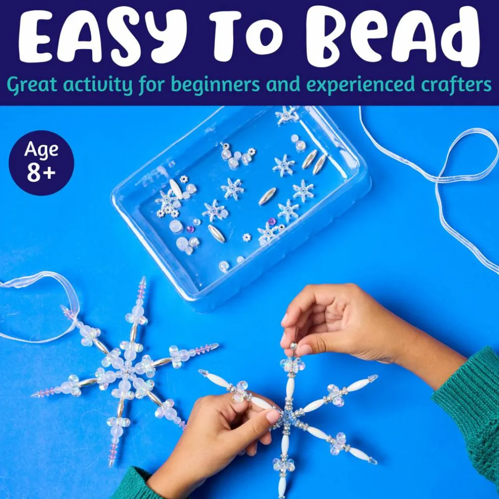 Creativity for Kids® Beaded Snowflake Ornaments
