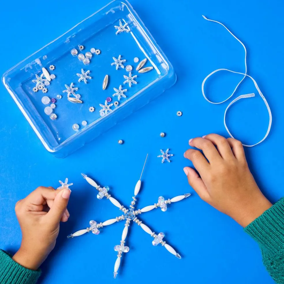 Creativity for Kids® Beaded Snowflake Ornaments