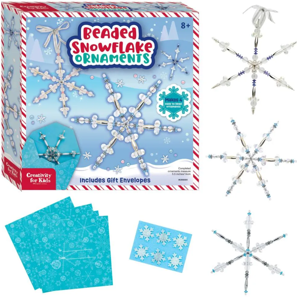 Creativity for Kids® Beaded Snowflake Ornaments