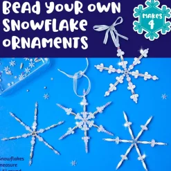 Creativity for Kids® Beaded Snowflake Ornaments