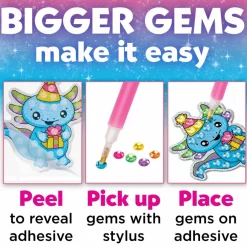 Creativity for KidsĀ® Big Gem Diamond Painting Axolotl