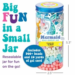 Creativity for Kids® Mermaid Bead Jewelry Jar