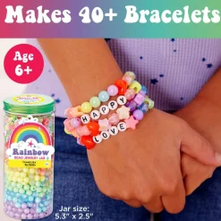 Creativity for Kids® Rainbow Bead Jewelry Jar