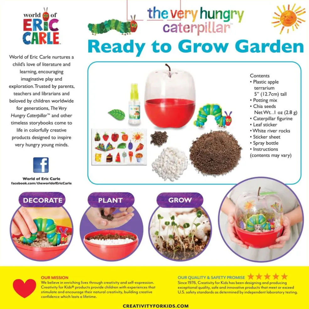 Creativity for Kids® The Very Hungry Caterpillar Ready to Grow Garden