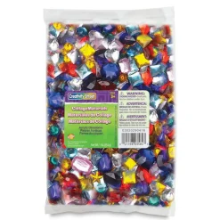 Creativity Street Acrylic Gems - Assorted Colors, Shapes, and Sizes, 1 lb