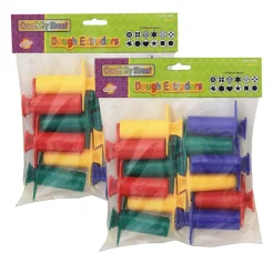Creativity Street 12 Assorted Patterns Dough Extruders Set