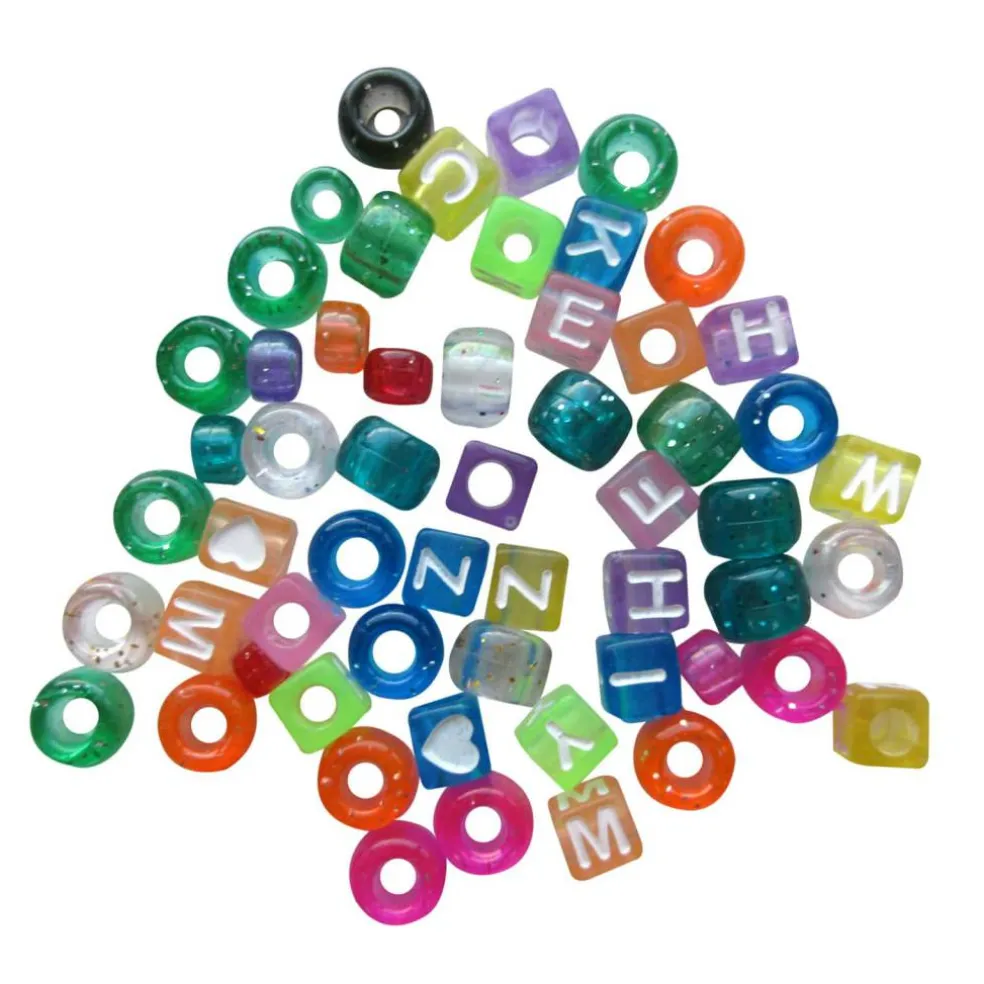 Creatology™ Assorted Alphabet Beads, Glitter