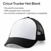 Cricut® Black/White Trucker Hat Blank, 3ct.