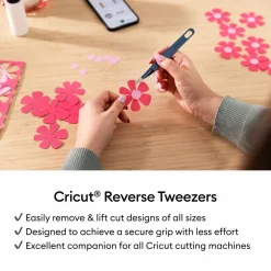 Cricut® Blue Reverse Tweezers