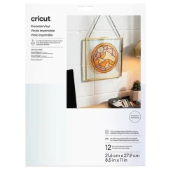 Cricut® Clear US Letter Printable Vinyl, 12ct.